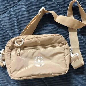 Adidas Tan Crossbody Bag with Gray Interior